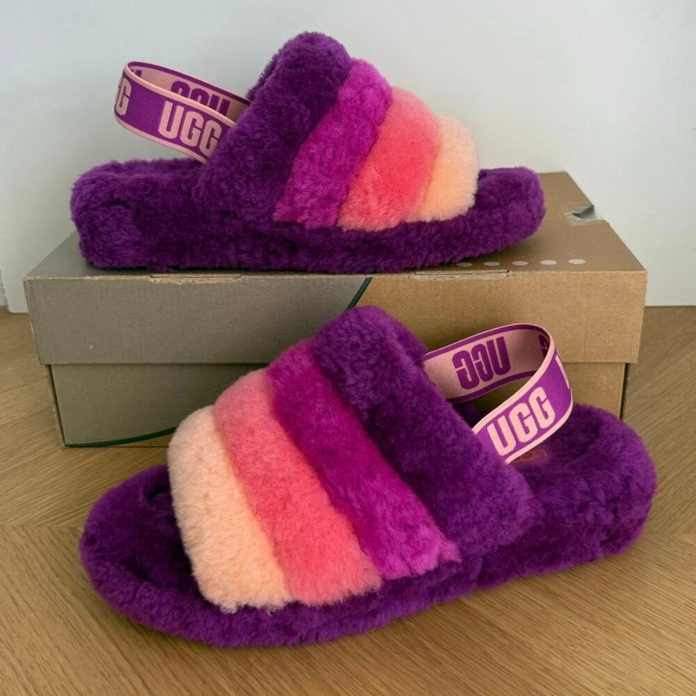 Ugg Fluff Yeahslide ‘Berrylicious Gradient’ - Sz 8 - image 1